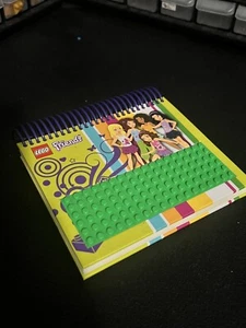 LEGO Friends Buildable ruled lined page spiral notebook 850595 2013 Rare - Picture 1 of 4