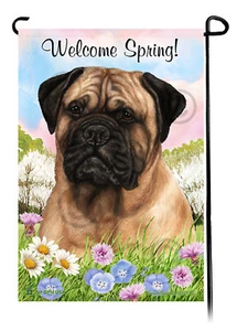 Bandera Welcome Spring Garden - Bullmastiff - Imagen 1 de 1