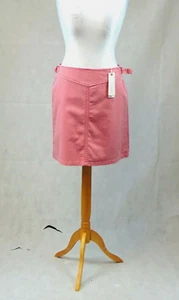 Esprit Short Pink Denim Skirt Size 14 Uk Rrp £49 CR025 BB 02 - Picture 1 of 6