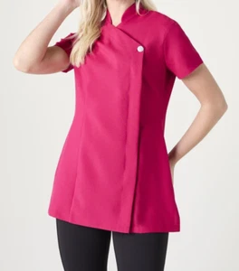 TUNICA DI BELLEZZA ESTETISTE Uniforme Unghie SALONE SPA Terapista Massaggio Parrucchiere - Foto 1 di 1
