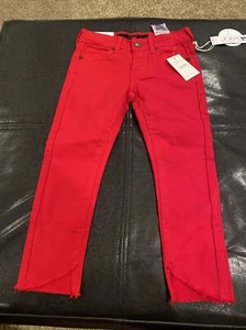 Joes Girls The Markie Mid Rise Skinny Ankle Red - Picture 1 of 10