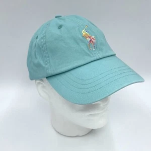 Polo Ralph Lauren Baseball Hat Aqua Blue Tie Dye Big Pony Chino Unisex One Size - Bild 1 von 10