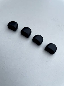 Lot de 4 embouts enveloppants pour fer plat 10x5mm noir patin chaise pied embase - Imagen 1 de 4