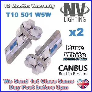 BOMBILLAS LATERALES 501 8 LED BLANCAS LEXUS IS200 GS300 LS430 - Imagen 1 de 1