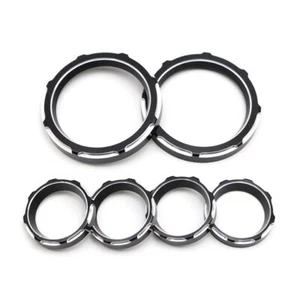 For Harley FLHT FLHX 06-13 Aluminum Instrument Board Burst Gauge Bezel Kit 6Pcs - Picture 1 of 7
