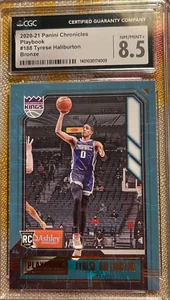 2020-21 Panini Chronicles - Tyrese Haliburton Playbook Bronze #188 (RC) CGC 8.5 - Picture 1 of 2