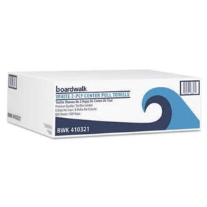 Center-Pull Roll Towels 2-Ply, White, 8.9 In. W (600 Sheets per Roll, 6 Rolls pe - Picture 1 of 1