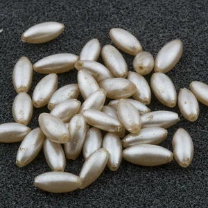 4x8 mm Beige Acryl Hafer/Reis Kunstperlen Perlen Vintage Japanisch 200 Stck. 10312001 - Bild 1 von 1
