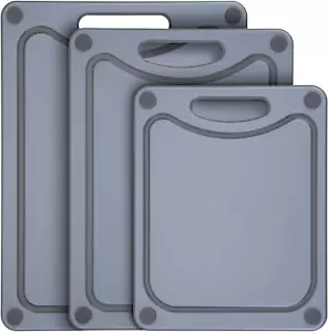 Kitchen Cutting Board Set of 3, Oversized 100% BPA Free Reversible Cutting Bo... - Picture 1 of 1