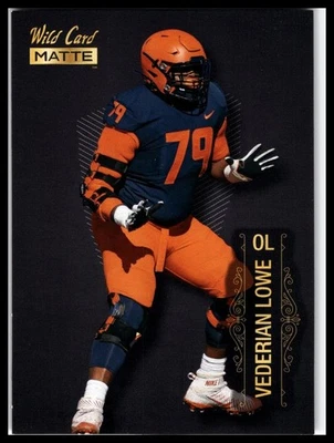 2022 Wild Card Matte #MB-128 Vederian Lowe Black - Image 1 of 2