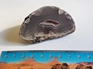 Natural agate gemstone slice with beautiful markings Crystal healing Reiki - Picture 1 of 4