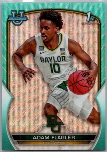 Bowman University Chrome 2022-23 - Adam Flagler #16 Aqua Wave/299 (RC) - Imagen 1 de 2