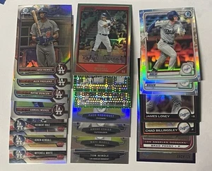 Bowman Chrome Refractor Los Angeles Dodgers Lot 20 Different - Picture 1 of 1