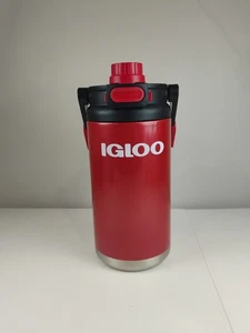 IGLOO 54 Oz Hybrid Sport Jug Auto-chugger Hooks Stainless Steel Exterior - Picture 1 of 9