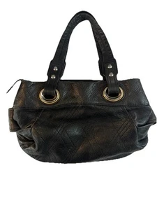 B. MAKOWSKY SCHWARZ ECHT LEDER BEUTELTASCHE SCHULTERTASCHE HANDTASCHE BOHO Silber Hardware - Bild 1 von 20