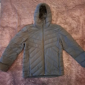Jack Wolfskin Jacket Grey Down 700 Hooded Allied Feather Medium Mens - Picture 1 of 5