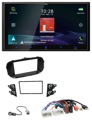 JVC USB Bluetooth 2DIN DAB MP3 Autoradio für Kia Soul PS 14-19 schwarz AUX - Bild 1 von 4