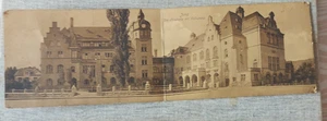 AK  Jena Lesehalle Volkshaus Doppelkarte ungelaufen vl. 1920 Klappkarte - Bild 1 von 4