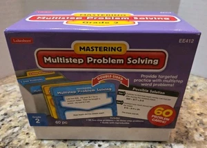 Lakeshore Mastering Multistep Math Problem Solving Activity Cards Grade 2 Age 7+ - Picture 1 of 4