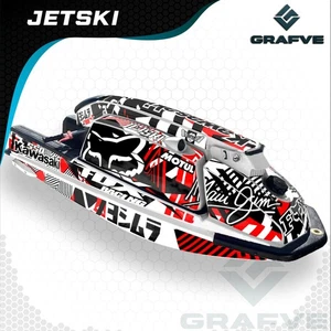 Jet ski 550 Sx 440 Js Kit Gráficos Calcomanías Pegatinas Envoltura 550SX 440JS Kawasaki - Imagen 1 de 2