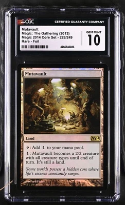 MUTAVAULT 2014 Core Set Foil Rare CGC 10 MTG [Nostalgium] - Image 1 of 2