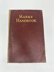 Mechanical Engineers Handbook by Lionel Marks 1951 Fifth Edition Thumb Indexed - Picture 1 of 15