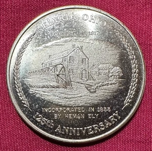 1958 125th Anniversary Celebration Elyria, Ohio - 50 Cent In Trade Token - Picture 1 of 2