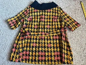Women’s Vtg Chas L. Lewis 60’s 70’s Mod Flower Top Size S/M? Please Read - Picture 1 of 8