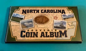 Libro álbum de monedas de recuerdo de Carolina del Norte 42 monedas centavo Cabo Hatteras - Imagen 1 de 6