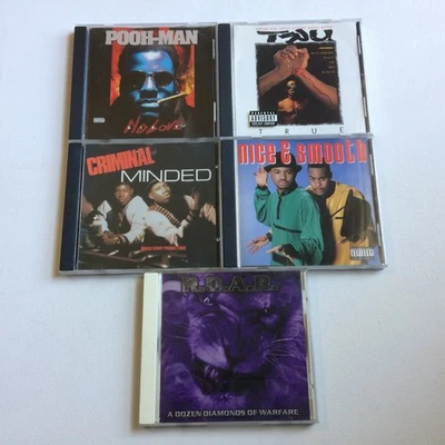 Hip Hop / Rap (5 CD Lot) RARE TRU Pooh-Man Nice & Smooth Boogie Down (DAMAGED) - Image 1 of 4