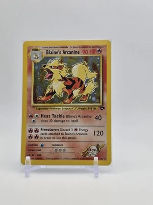 Pokémon TCG Blaine's Arcanine Gym Challenge 1 Holo Unlimited Rare - Image 1 of 4