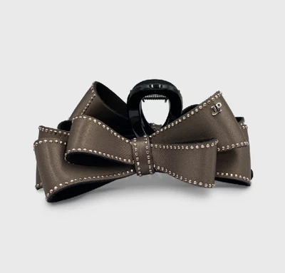 [JEAN PAUL CLARISSE] Stud Ribbon Hair Claw Clip - M JP-25-031CC /Made in korea - Image 1 of 4