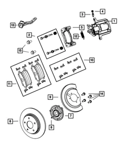 Genuine Mopar Pad-Rear Disc Brake V2019887AB - Picture 1 of 1
