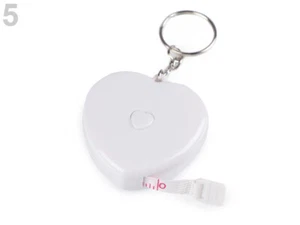 Massband 150cm selbstaufrollend Bandmaß Schneidermaßband Herz weiß - Bild 1 von 1