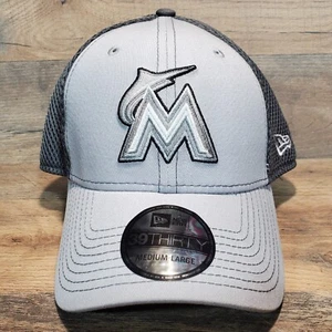 New Era Miami Marlins Grayed Out Neo 39thirty Mütze Größe Medium/Large NEU - Bild 1 von 9
