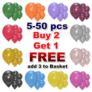 Balloons Latex Helium 5-50 pcs BALLONS helium BALLOONS Quality Party Birthday - Picture 1 of 70