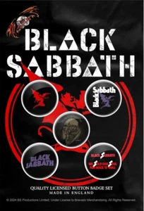 BLACK SABBATH BUTTONSET BADGES SET ANSTECKERSET # 8 WE SOLD OUR SOUL FOR PINS - Picture 1 of 1