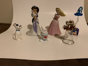 Disney Figurine Lot - Chip Dale, Jasmine, Sleeping Beauty, & more Bells Figures - Picture 1 of 11