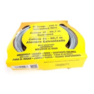 OOK The Hillman 16 Gauge-200 Ft Galvanized Wire Fence Rust Resistant USA Seller - Picture 1 of 12