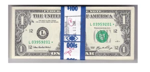 2006 $1 San Francisco District Stars Original Bank Wrap $100 Face Fr 1933-L* - Picture 1 of 1