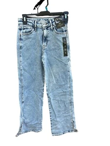 Art Class Girls Baggy High Rise Straight Leg Jeans Sz 12 Blue - Picture 1 of 3