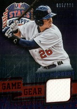 2015 USA Baseball Stars and Stripes Game Gear Mats Longevity Ruby #63 Herbert