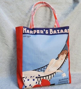 Estee Lauder Harper's Bazaar July 1930 Edition Tasche rot neu ohne Etikett - Bild 1 von 10