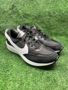 Nike Men's Waffle Debut Casual Sneaker Black/White DH9522-001 Size 8 - Picture 1 of 10