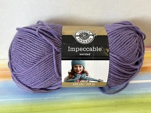 1 full skein Loops & Threads Impeccable worsted yarn Lavender 01307 - Picture 1 of 4