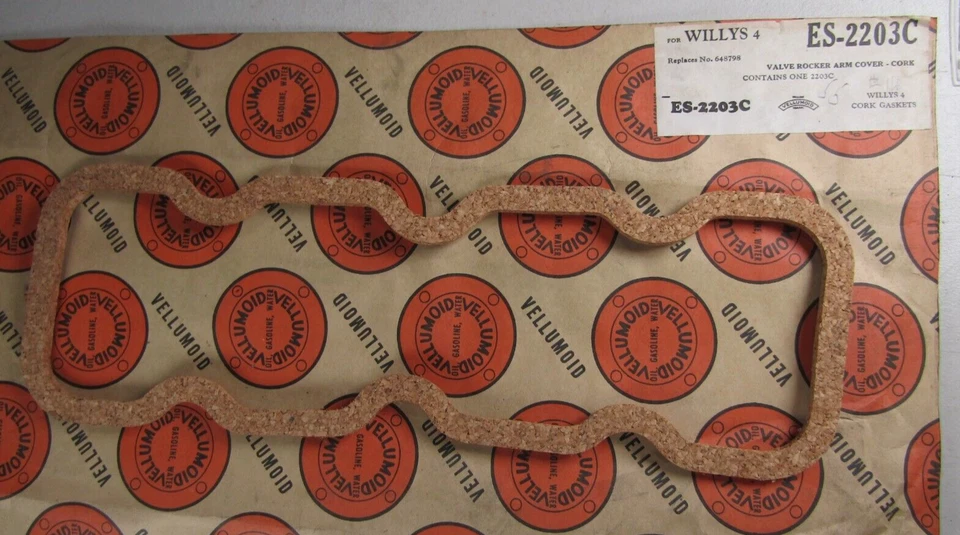 Junta de cubierta de válvula Willys Jeep viellumoide p/n 648798 ES-2203C NOS 1 unidad Foto 1 de 2