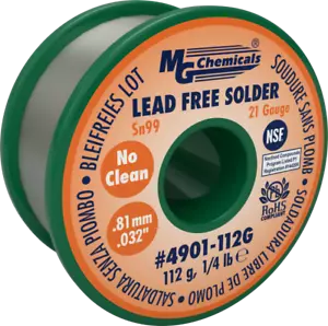 MG Chemicals 4901-112G 1/4 lb. Roll of Sn99 Lead Free 21ga 0.032 No Clean Solder - Picture 1 of 1