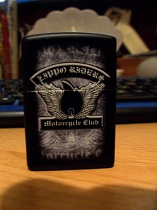 Zippo Riders Motorcycle Club Lighter - Unused, no Box - Matte Black - year J 15. - Picture 1 of 8