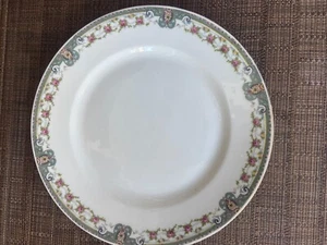 4 Victoria Czechoslovakia Dinner Plates Roses Pattern 9 7/8" EUC - Picture 1 of 4