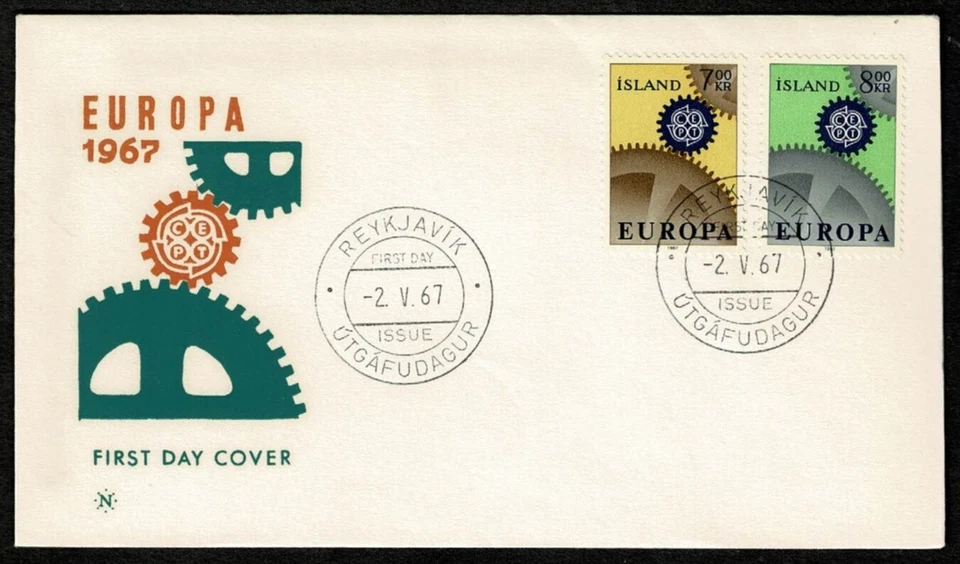 SE68 ICELAND 1967 FDC Europe issue - Image 1 of 1